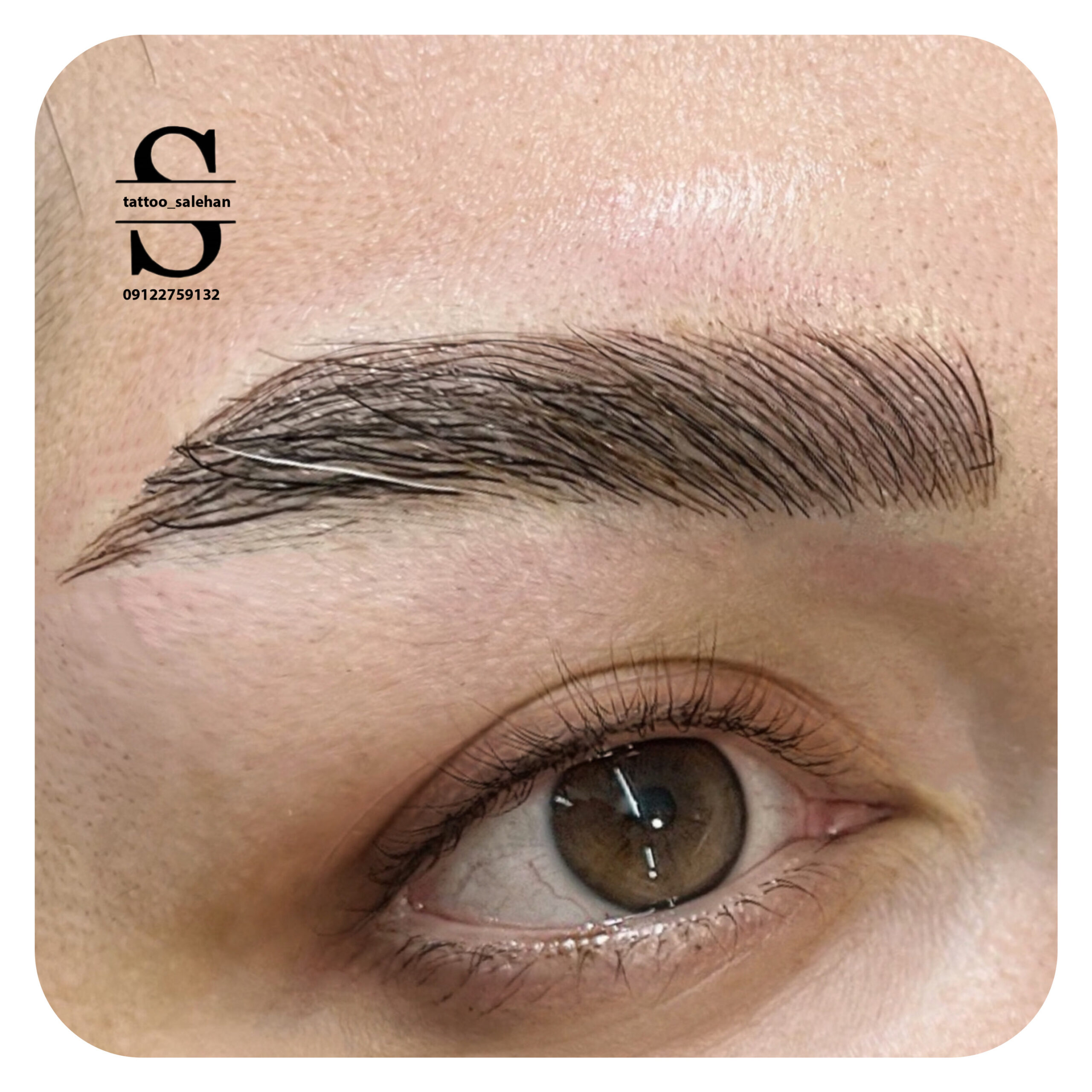 کاور ابروی تاتودار با میکروبلیدینگ تار به تار