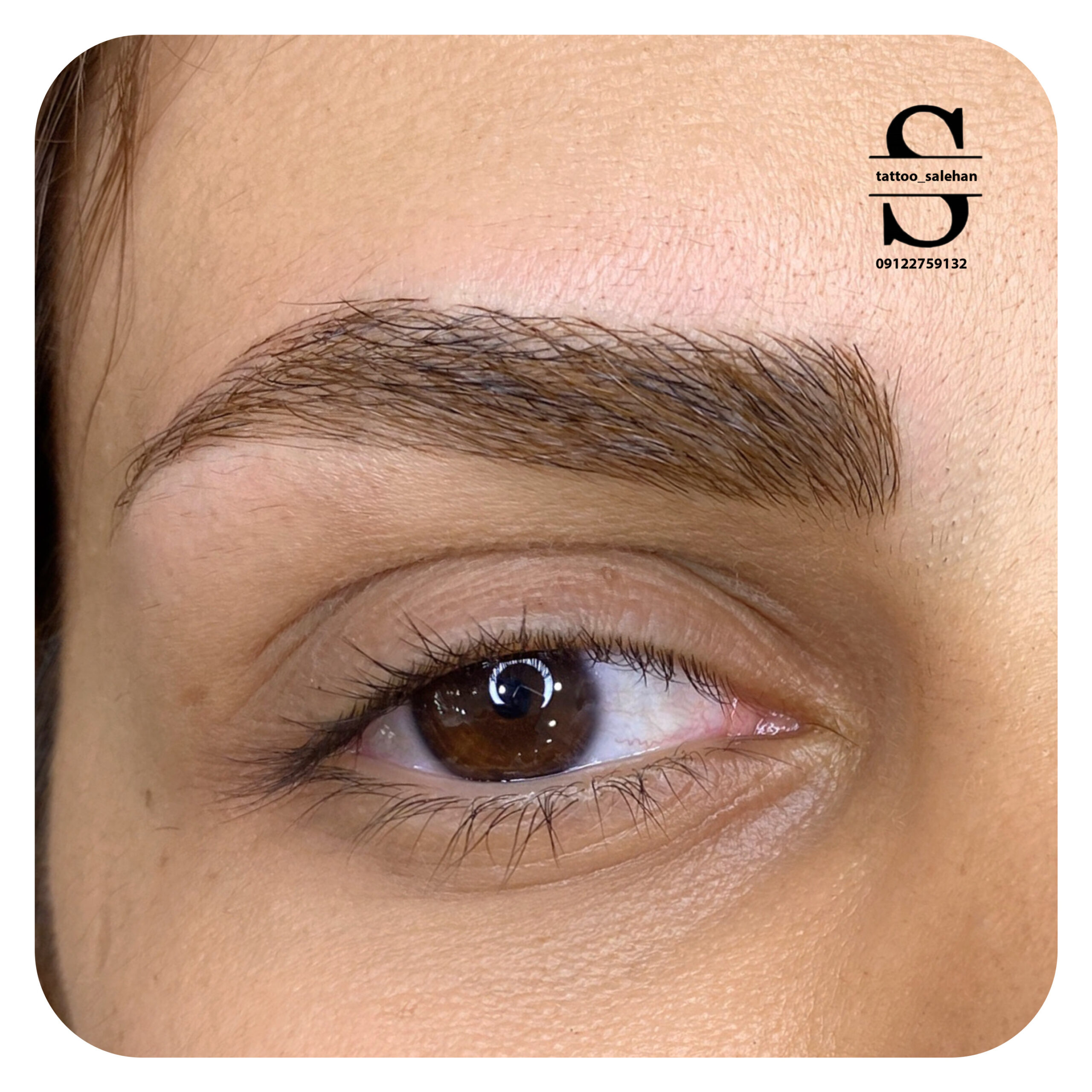 میکروبلیدینگ ابرو سوپرنچرال قهوه ای