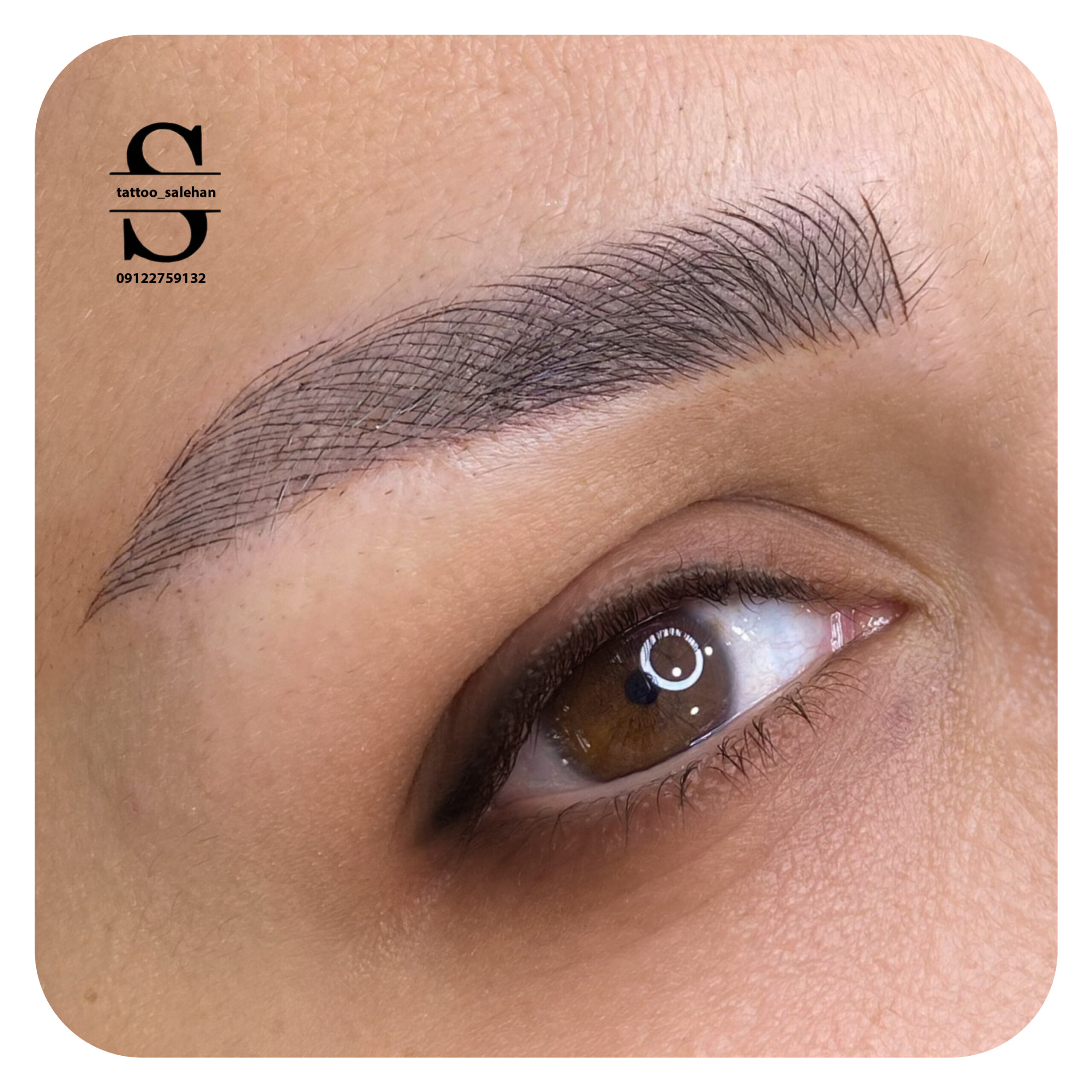کاور ابروی تاتودار با میکروبلیدینگ تار به تار