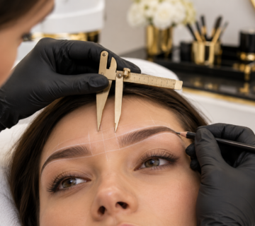 طراحی و قرینه سازی ابرو قبل از میکروبلیدینگ